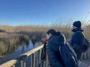 birding y enoturismo era la opción ganadora para disfrutarla junto a Eduard.